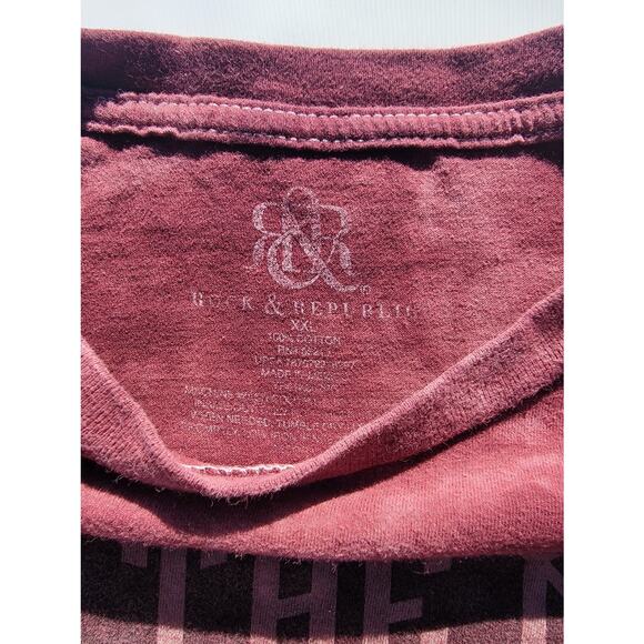 Rock & Republic T-shirt Red Tie Dye Let The Music Set You Free Size XXL - Picture 4 of 4